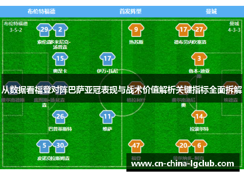 从数据看福登对阵巴萨亚冠表现与战术价值解析关键指标全面拆解